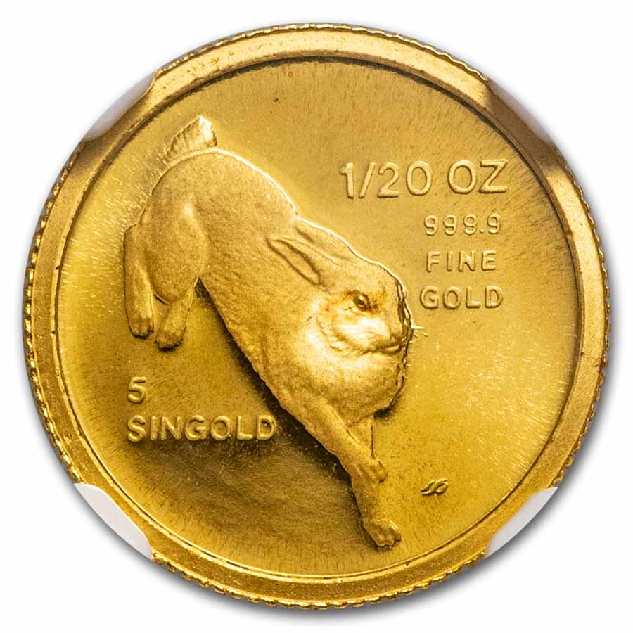 2019-20 GOLD STANDARD ロベカル/149 ラストナンバー 1986 Republic of Singapore Tiger 1 oz .999 Fine Silver Coin